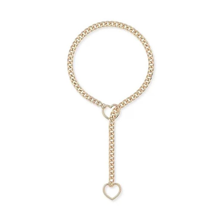 (image for) HEART-O-RING SLIP CHAIN - Gold