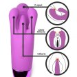 (image for) Triple Rabbit Vibrator - Purple *