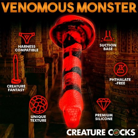 (image for) King Cobra - Large 14" Silicone Dong