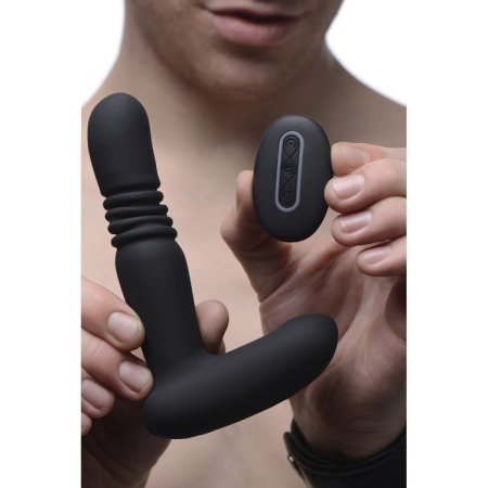 (image for) Silicone Thrusting Anal Plug with Remote Control