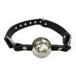 (image for) Ball Gag with Hollow Stainless Steel Ball - Black