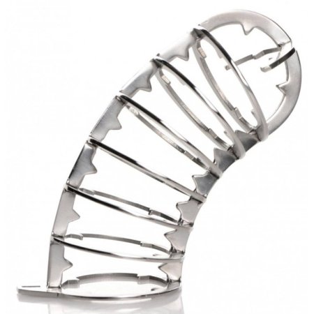 (image for) Stainless Spiked Chastity Cage *bulk pkg