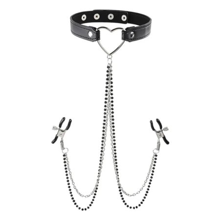 (image for) Amor Collar with Nipple Jewelry
