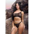 (image for) Bad Bitch One-Shoulder Bling Bralette & Panty