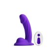 (image for) Colours - Curve - Vibrating w/ remote - 5" Dildo - Purple