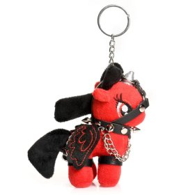 Scarlett Chainheart Bondage Pony Keychain - Red Scarlett Chainheart Bondage Pony Keychain - Red