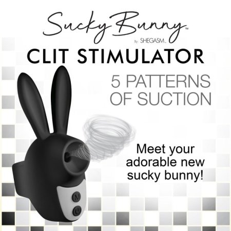 (image for) Sucky Bunny Clit Stimulator - Black