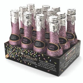 Glitterati Champagne Penis Confetti Party Poppers - 12pc Display