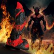 (image for) Fire Demon Monster Silicone Dildo