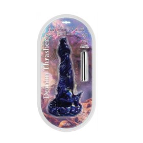 MONSTER ROMANCE- DEMON THRASHER DILDO W BULLET 6.5" MONSTER ROMANCE- DEMON THRASHER DILDO W BULLET 6.5"