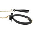 (image for) Temptasia Ardor - Silicone Collar & Leash - Black with Bow