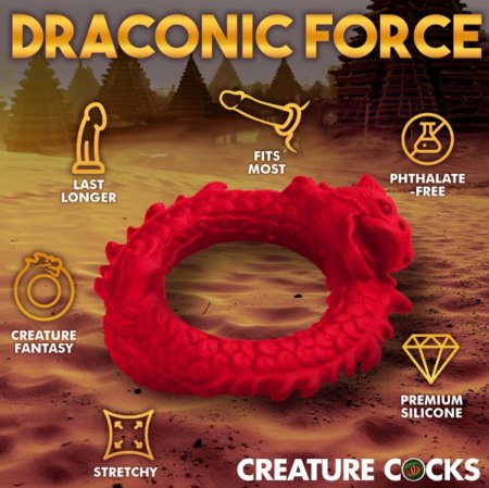 (image for) Rise Of The Dragon Silicone Cock Ring