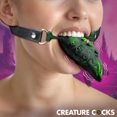 (image for) Silicone Tentacle Tongue - Green