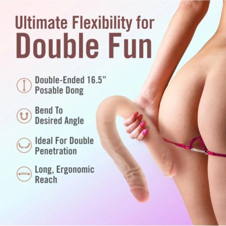(image for) Dr. Skin Plus 16.5” Posable Double Dong