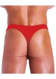 (image for) FUNDIES Unzip It Thong w/ rose petals - OS - RED