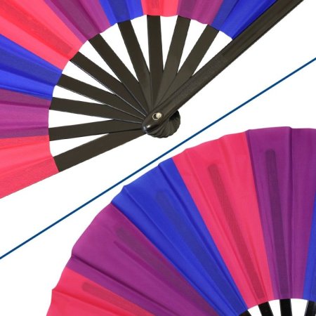 (image for) Bisexual Pride X-Large Hand Fan