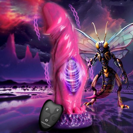 (image for) Xenox Vibrating Silicone Dildo With R/C