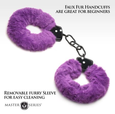 (image for) Cuffed in Fur Furry Handcuffs - Purple