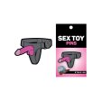 (image for) Enamel Pin: Strap-On - Grey/Pink