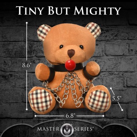 (image for) Gagged Bondage Teddy Bear Plush
