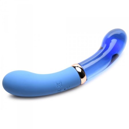 (image for) 10X Dual End G-Spot Silicone/Glass Vibe*