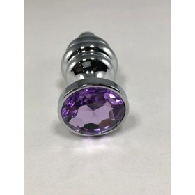 Thread Anal Plug: Large w/ Purple Thread Anal Plug: Large w/ Purple