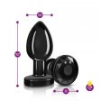 (image for) R/C Vibrating Metal Plug - Gunmetal-Med