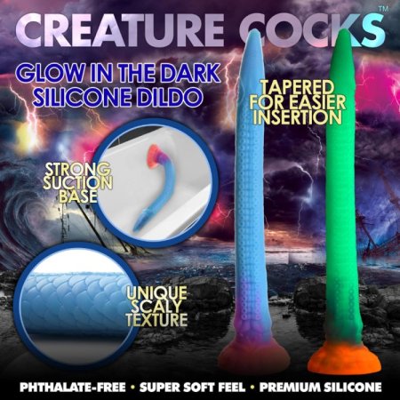 (image for) Makara Glow-In-Dark Silicone Snake Dildo