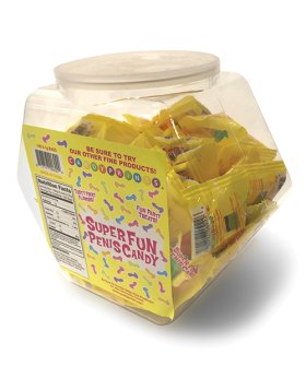 Super Fun Penis Candy - 5 pcs Per Bag Display of 100