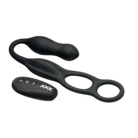 (image for) Hyper Thrusting and Vibrating Anal Plug with C-Ring