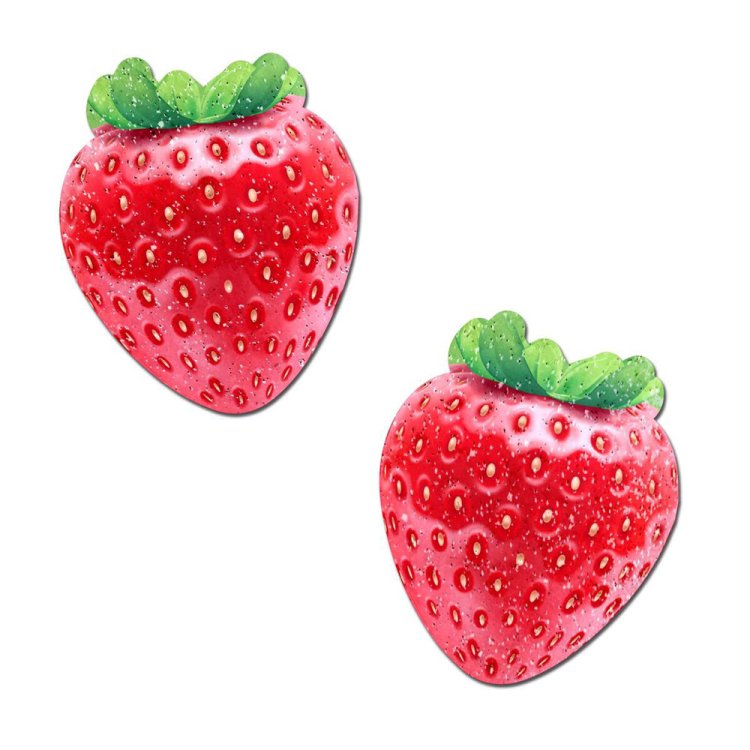 (image for) Strawberry: Sparkly Red & Juicy Berry Nipple Pasties