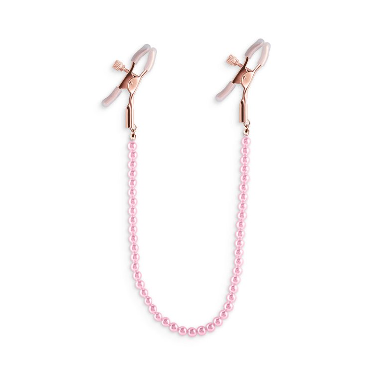 (image for) Bound Nipple Clamps - DC1 - Pink Beads