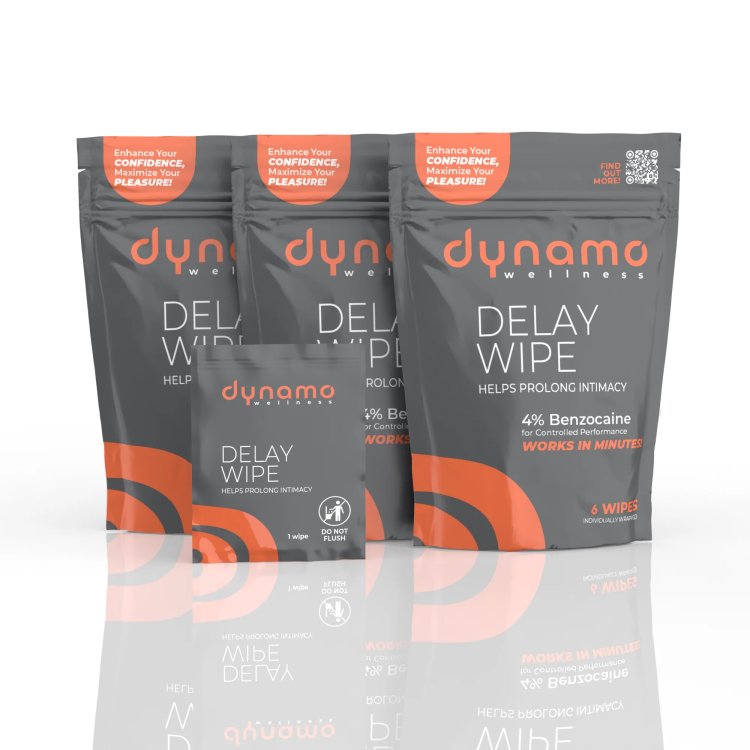 (image for) Dynamo Wellness Maximum Strength Delay Wipe 7.5% 18 Pack