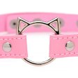 (image for) Kinky Kitty Ring Slim Choker - Pink