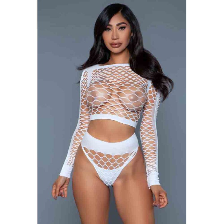 (image for) Play With Me Bodystocking - White