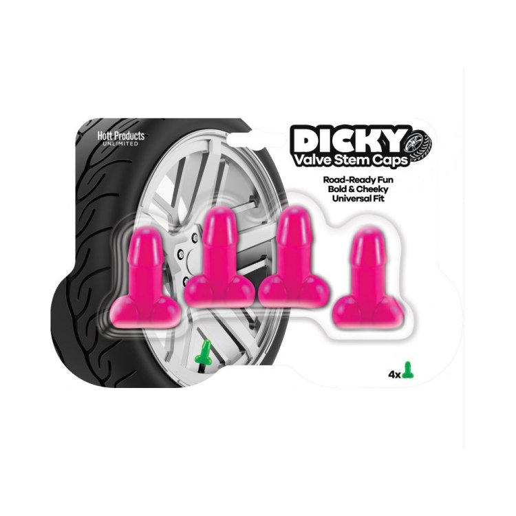 (image for) Dicky Valve Stem Caps - Pink