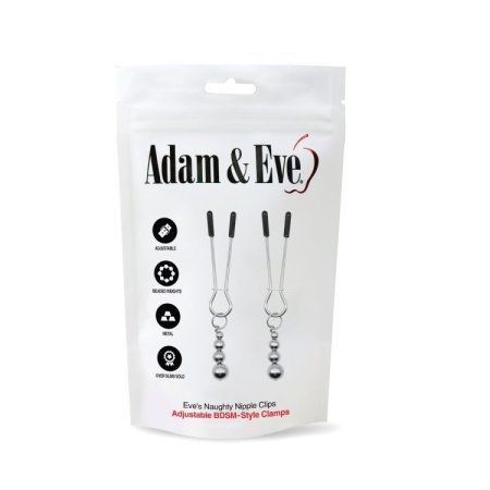 (image for) Adam & Eve Eve's Naughty Nipple Clips (Bag Packaging)