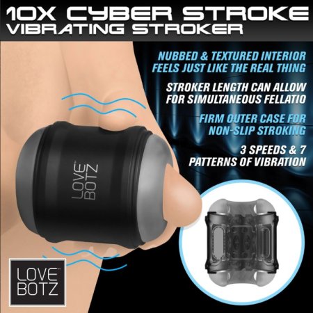 (image for) 10X Cyber Stroke Vibrating Stroker