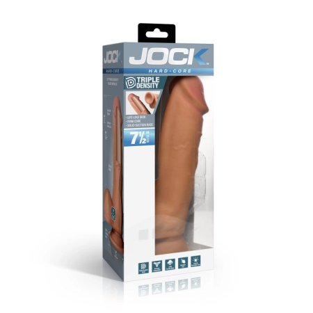 (image for) Hard-Core 7.5" Triple Density Dildo w/ Balls - Medium