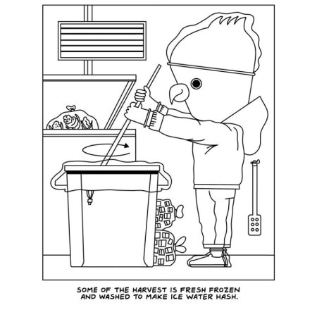 (image for) Visit to the Canabis Farm Colouring Book *