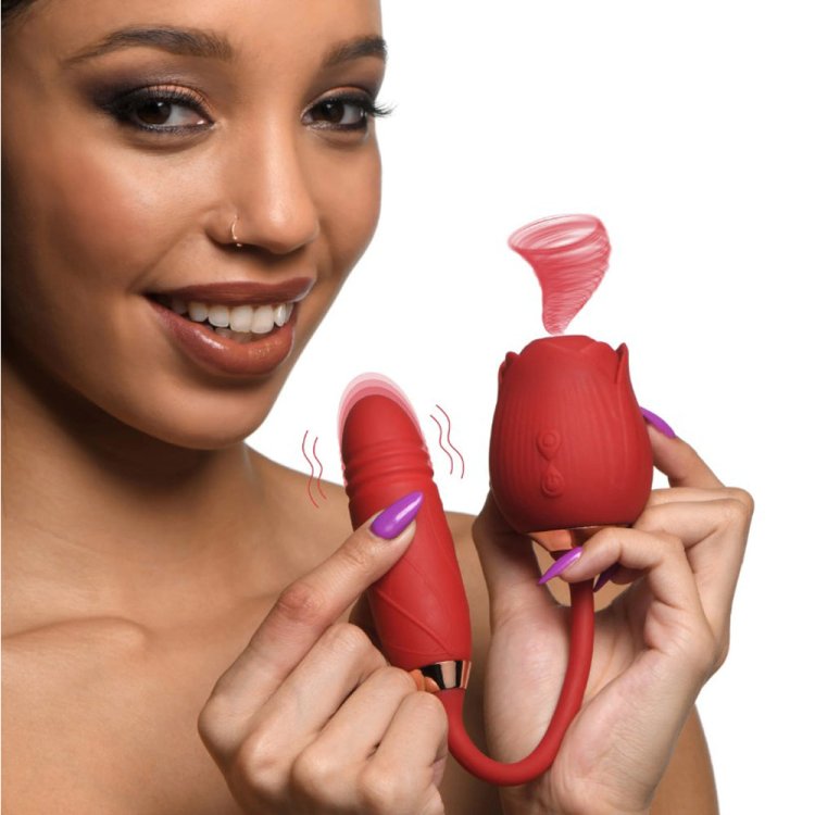 (image for) Romping Rose 10X Suction Rose & Thrustin