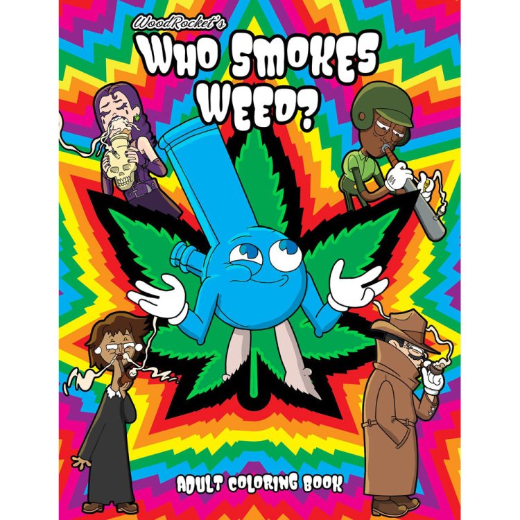 (image for) Who Smokes Weed Colouring Book