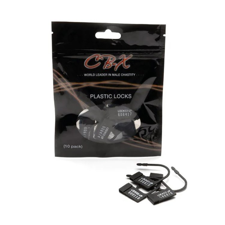 (image for) Single-Use Individually Numbered Plastic locks - 10pc