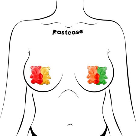 (image for) Gummy Bear Pasties in Red, Yellow, Orange & Green