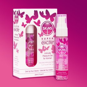 Skins Super Excite Clitoral Gel 1oz/30ml