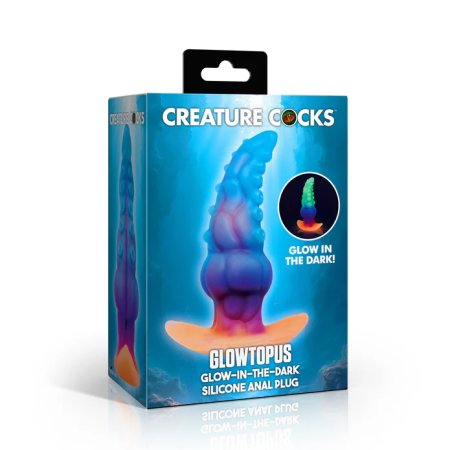 (image for) Glowtopus Glow-in-the-Dark Silicone Anal Plug
