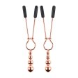 (image for) SELOPA - Beaded Nipple Clamps -Rose Gold