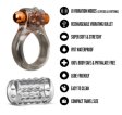 (image for) Stay Hard - Standard Vibrating Cock Ring Set with Sleeve