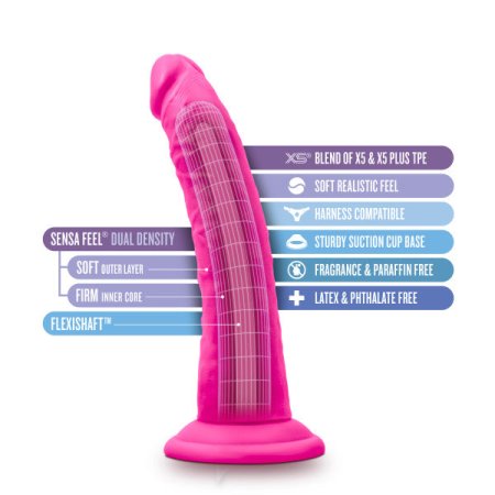 (image for) Au Naturel Bold Jack 7" Dildo - Pink