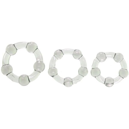 (image for) Zero Toler-Three Amigos Beaded Rings 3pc